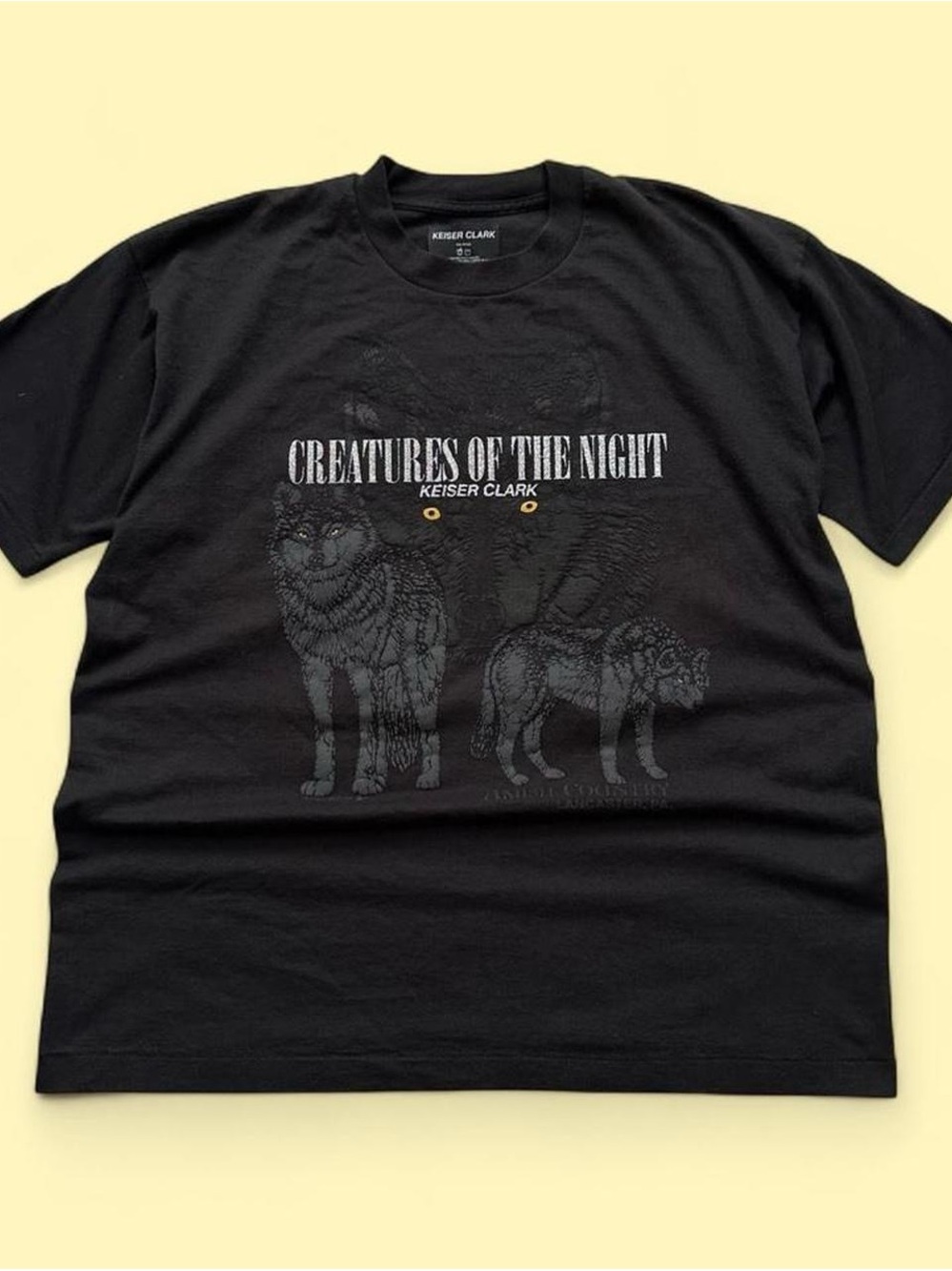 Keiser Clark True Vintage Creatures of the Night Graphic Tee - Black XL